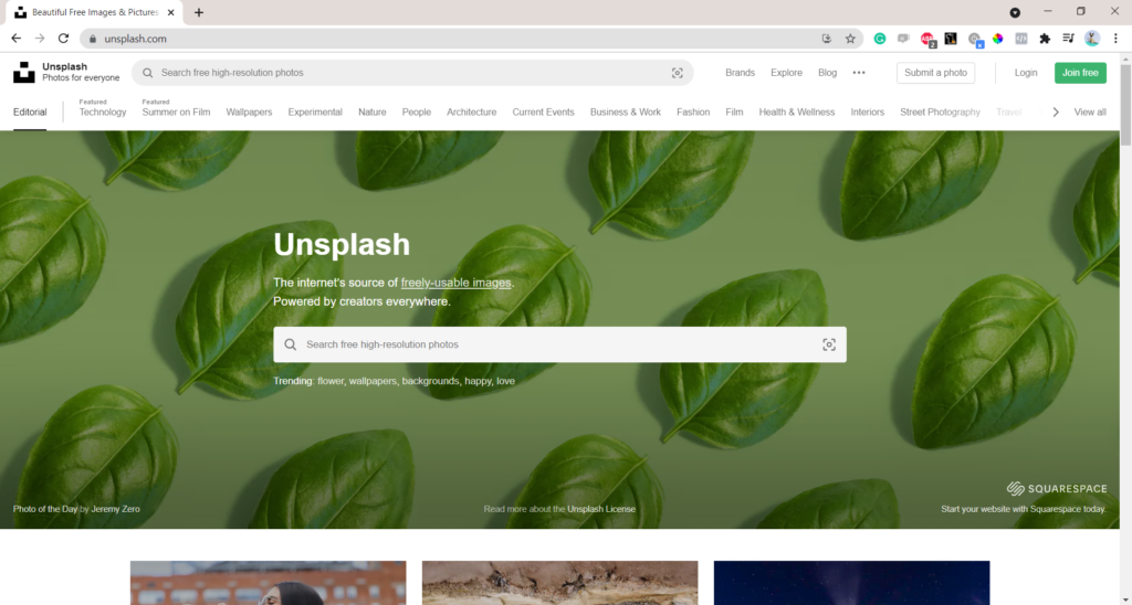 unsplash free photo base